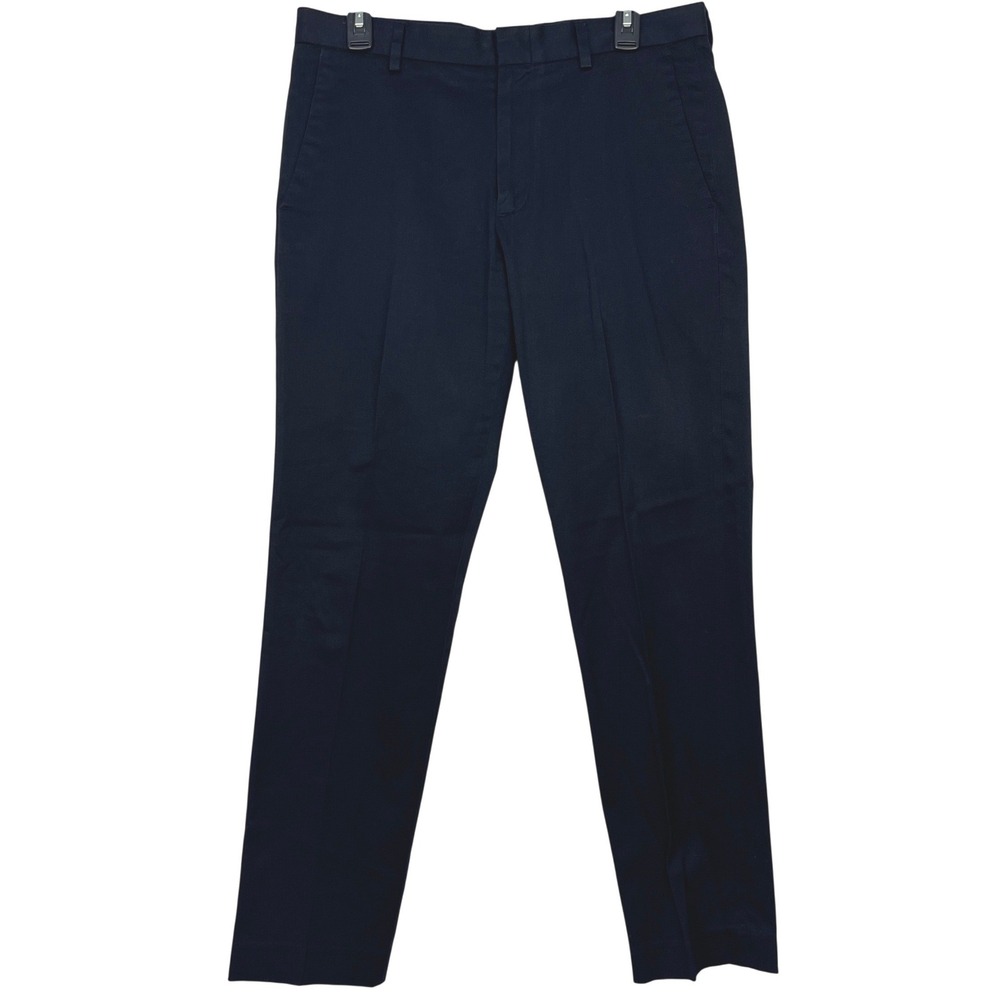J.Crew Ludlow Slim Fit Mens 31x30 Navy Blue Cotton Stretch Dress Pants Chinos